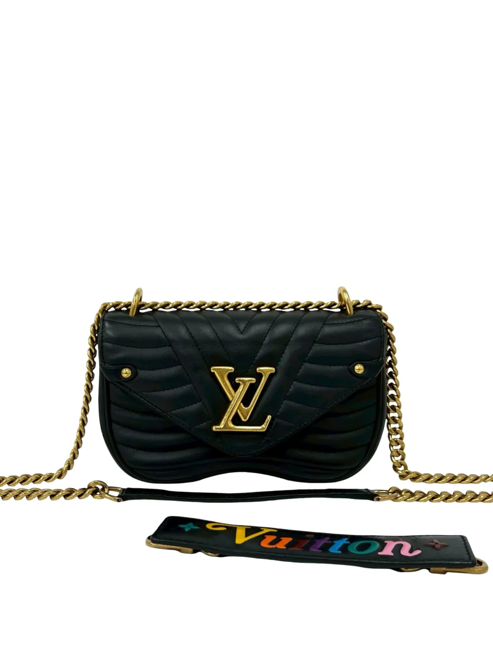 Louis Vuitton Pre-Owned 2019 New Wave Chain Bag PM satchel - Nero
