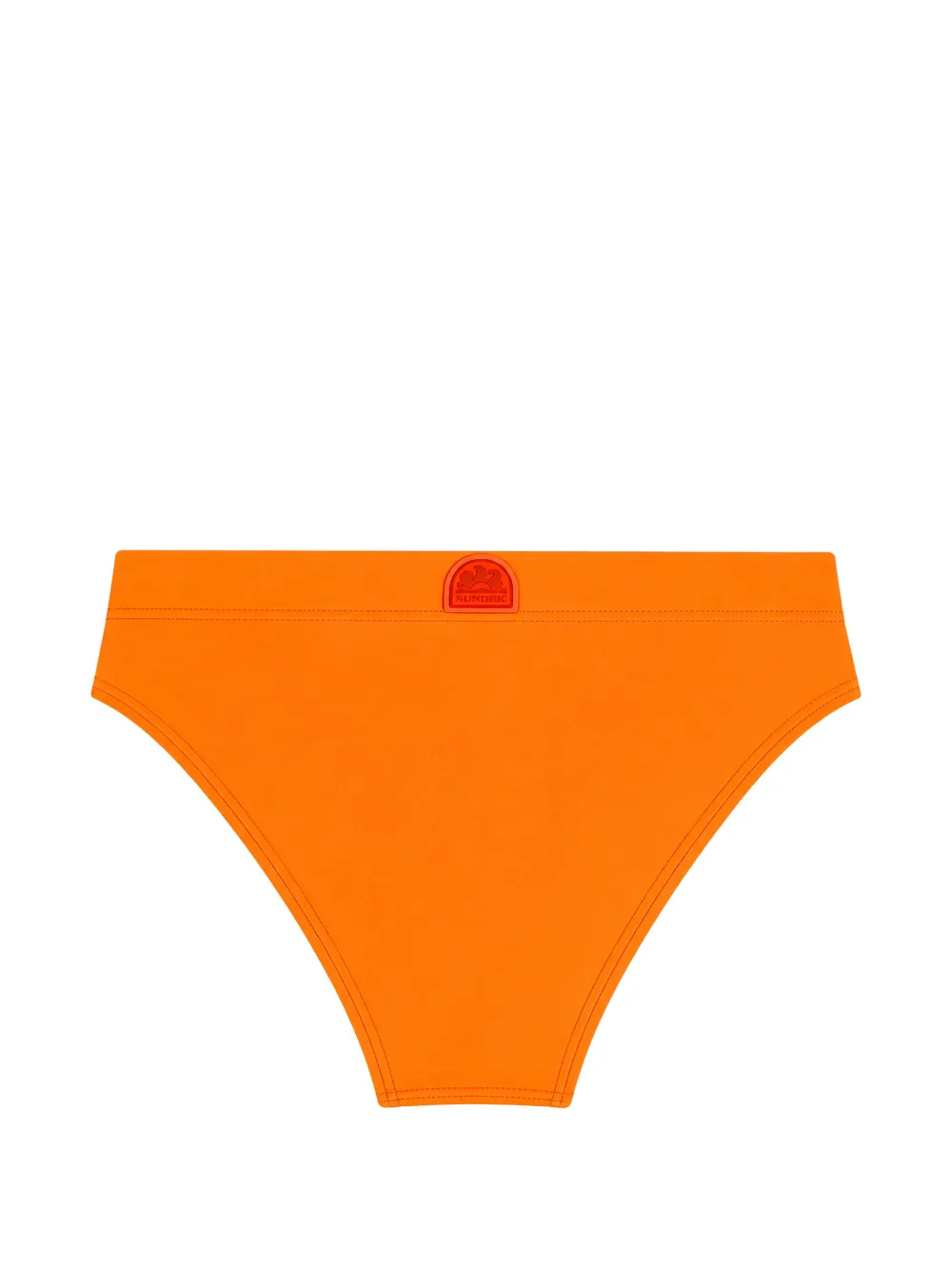 Sundek Zwembroek met trekkoord en streepdetail Oranje