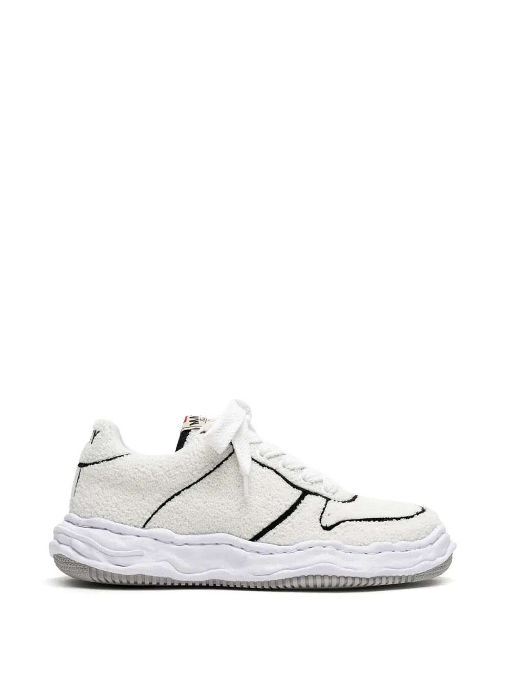 Maison MIHARA YASUHIRO Wayne bouclé-knit chunky-sole sneakers - White