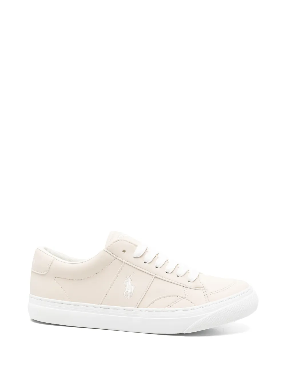 POLO RALPH LAUREN KIDS Ryley leather sneakers - Toni neutri