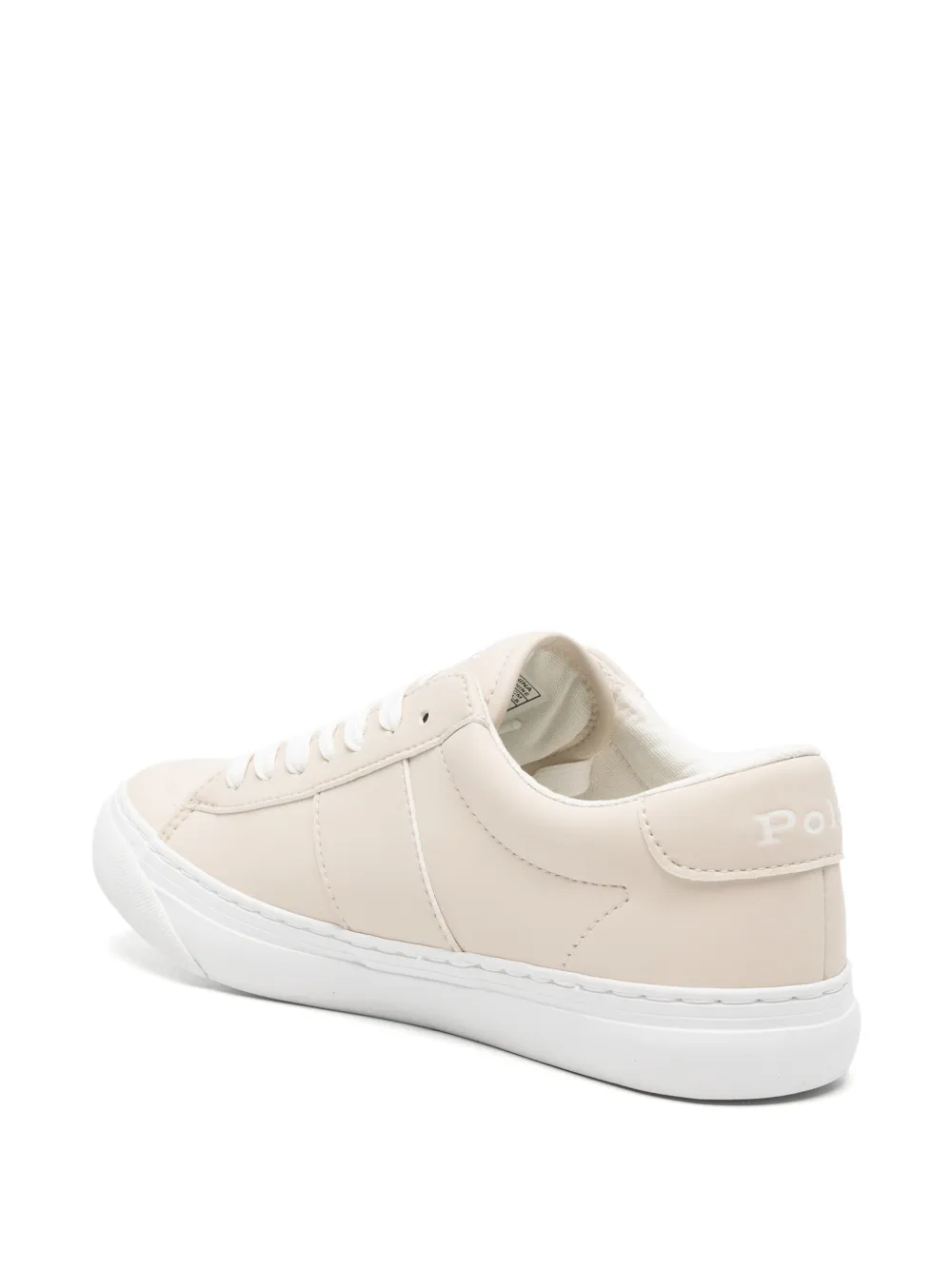 POLO RALPH LAUREN KIDS Ryley leather sneakers Beige