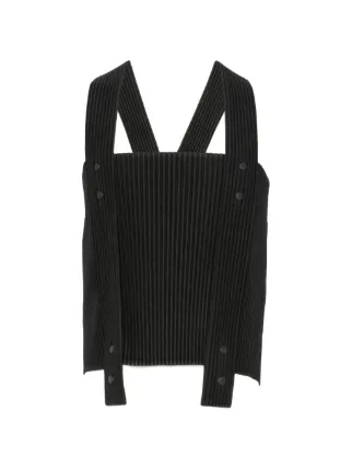 Homme Plissé Issey Miyake Painter's Gear Sleeveless Top | Black