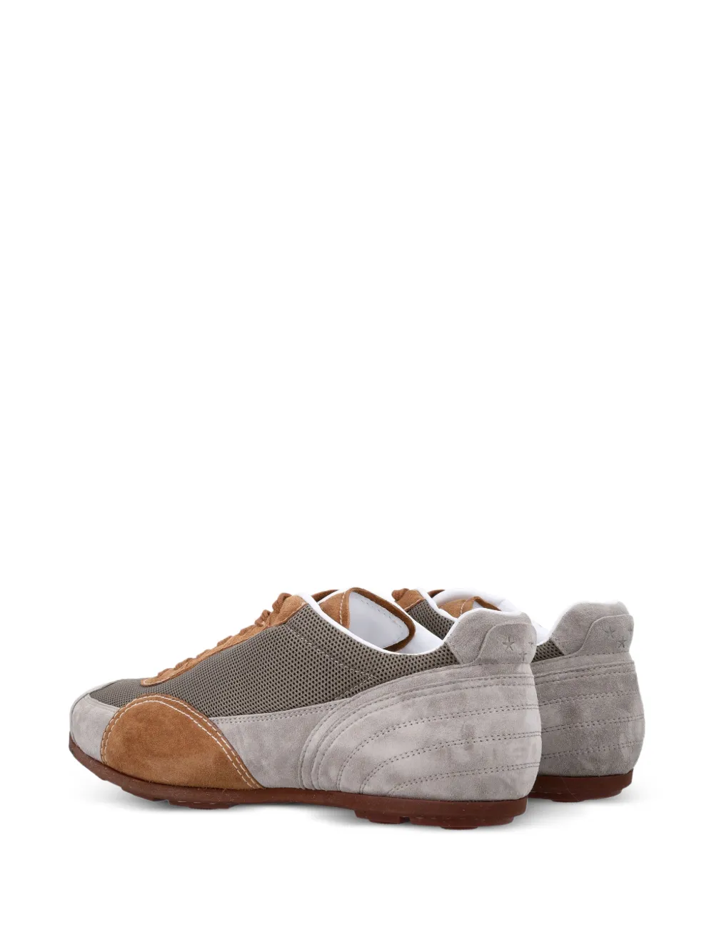 Pantofola D'oro x Thebe Magugu Undici Low panelled sneakers Bruin