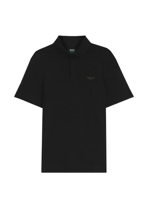 BOSS polo Boss x Aston Martin en jacquard de coton mercerisé