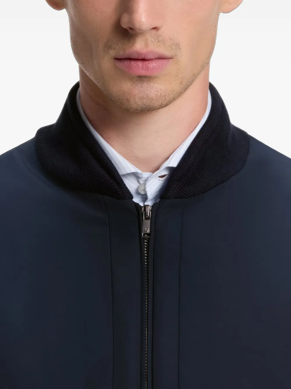 BOSS Bomberjack met rits Blauw