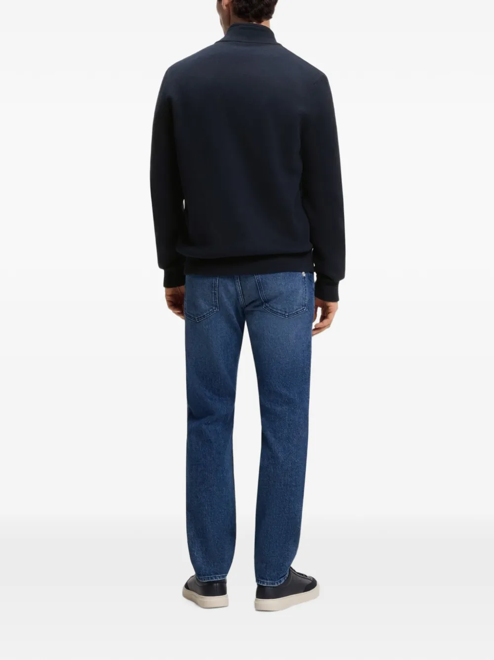 BOSS Bomberjack met rits Blauw