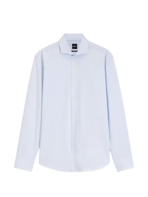 BOSS regular-fit shirt in structured cotton
