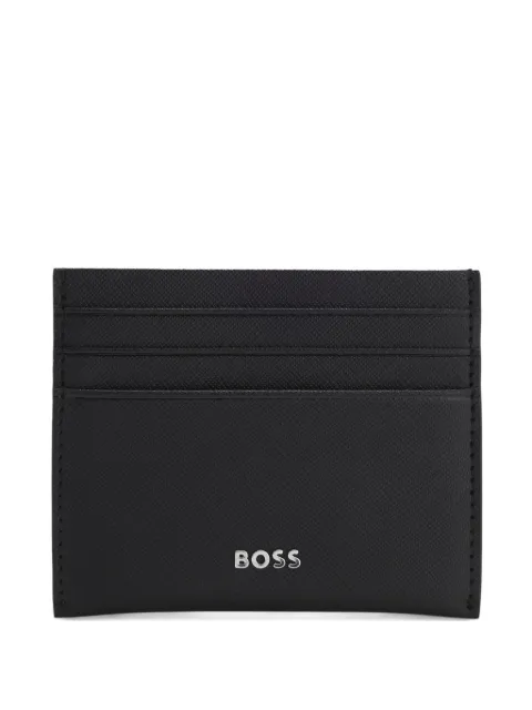 BOSS logo-plaque cardholder