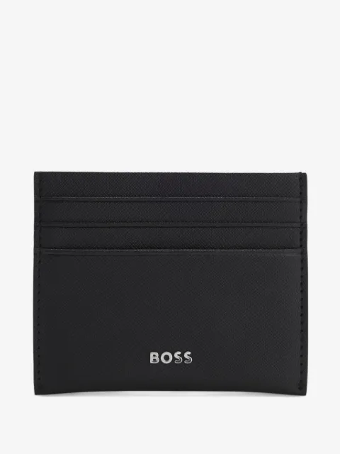 BOSS tarjetero con placa del logo