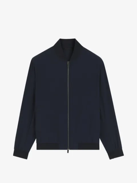 BOSS slim-fit jacket in micro-patterned stretch fabric