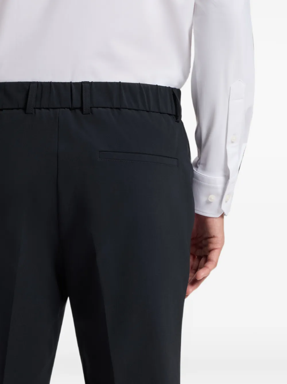 BOSS Slim-fit broek van stretch Blauw
