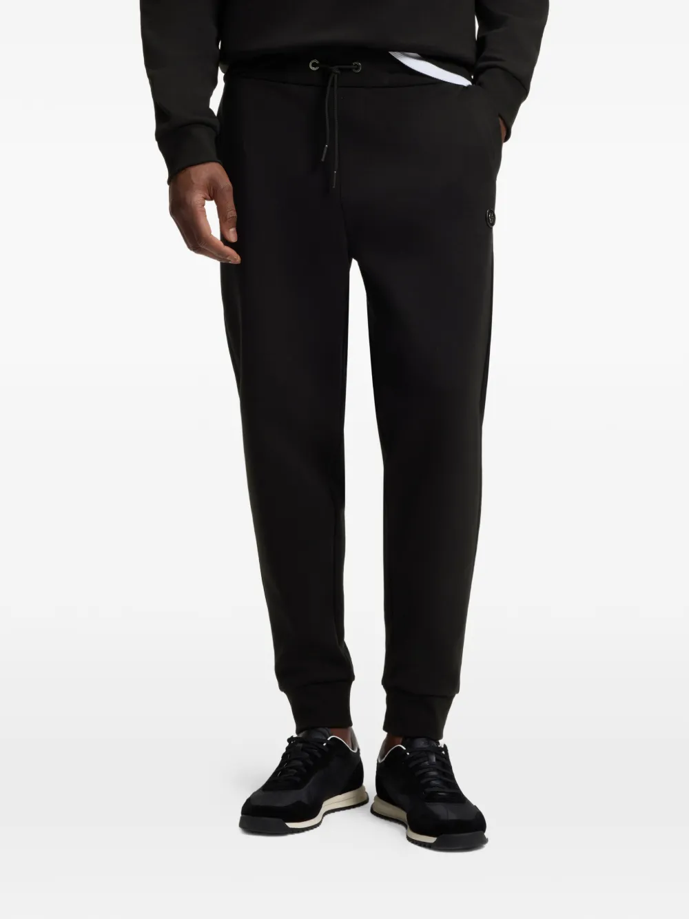 BOSS Regular-fit broek Zwart