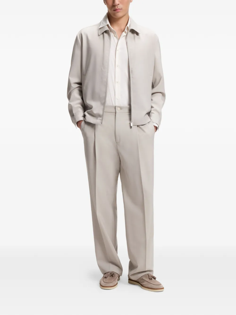  Boss Camisa De Corte Regular - Neutro 