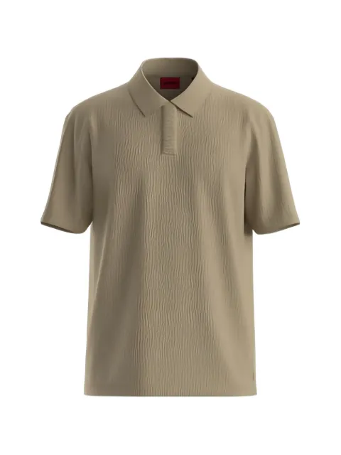 HUGO playera tipo polo con efecto arrugado