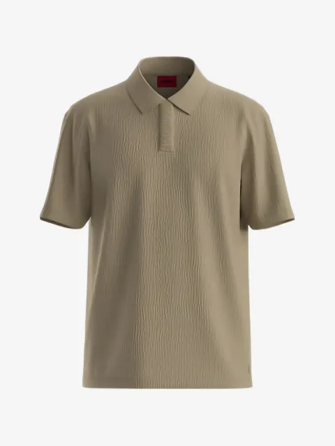 HUGO crinkled polo shirt