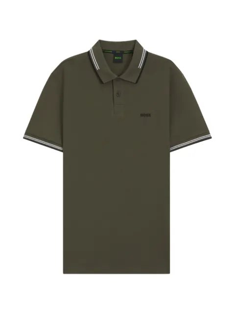 BOSS Camisa polo com logo bordado