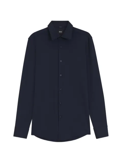 BOSS Camicia slim in jersey elasticizzato