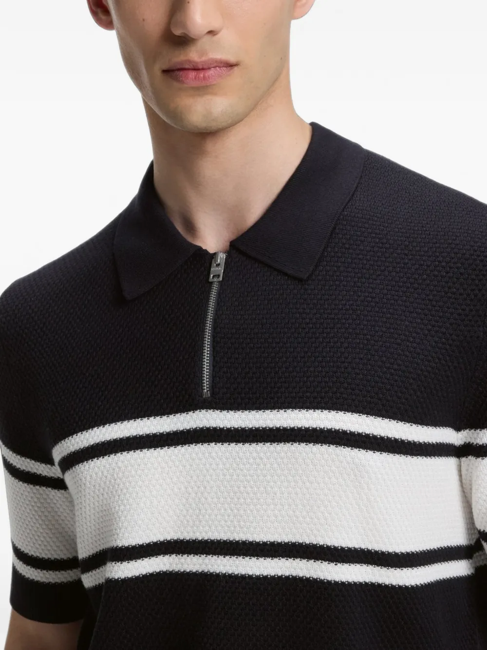 HUGO Gestreept poloshirt Blauw