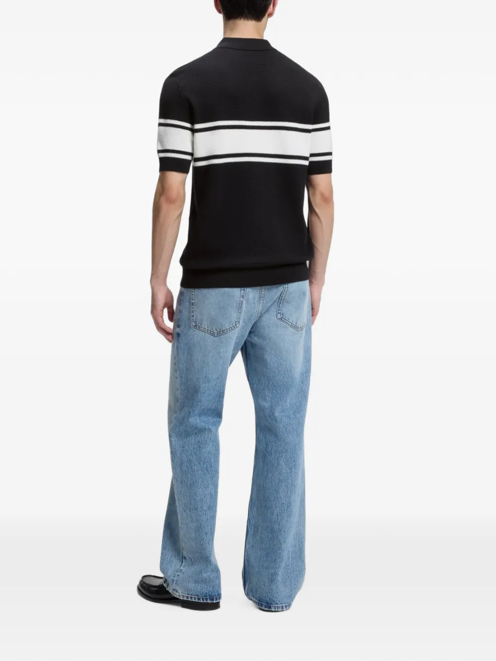 HUGO Gestreept poloshirt Blauw