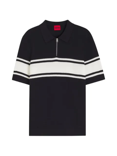 HUGO printed stripes polo shirt