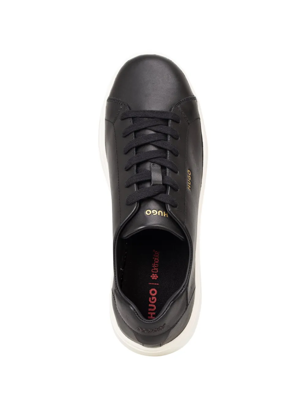 HUGO Sneakers met logodetail Zwart