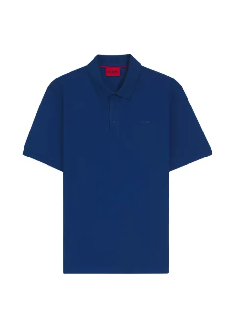 HUGO Camisa polo com patch de logo