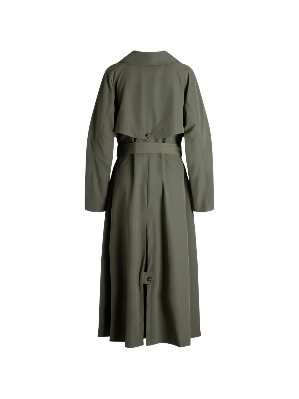 BOSS Trenchcoat met ceintuur Groen