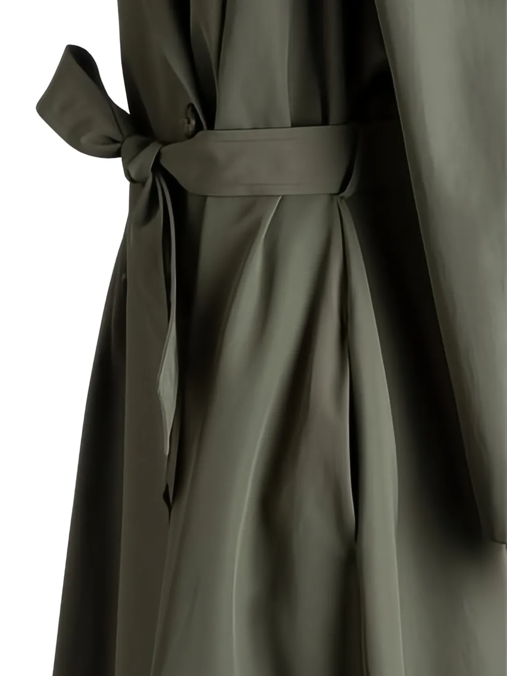 BOSS Trenchcoat met ceintuur Groen