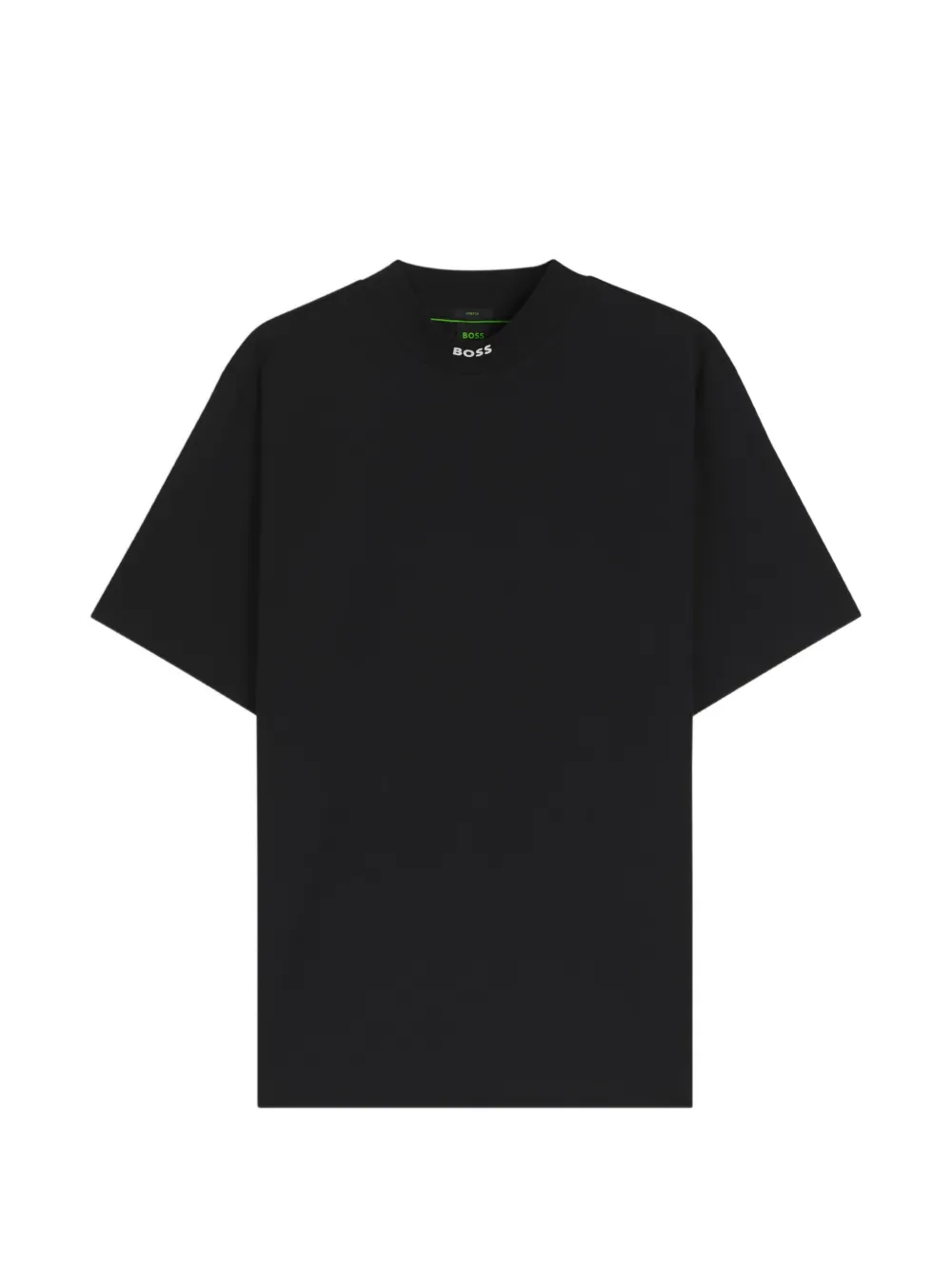 BOSS T-Shirt mit Stehkragen - Schwarz