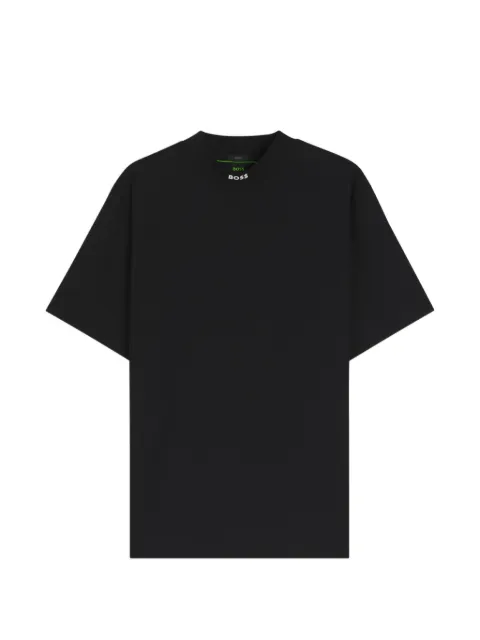 BOSS logo-print high-neck T-shirt