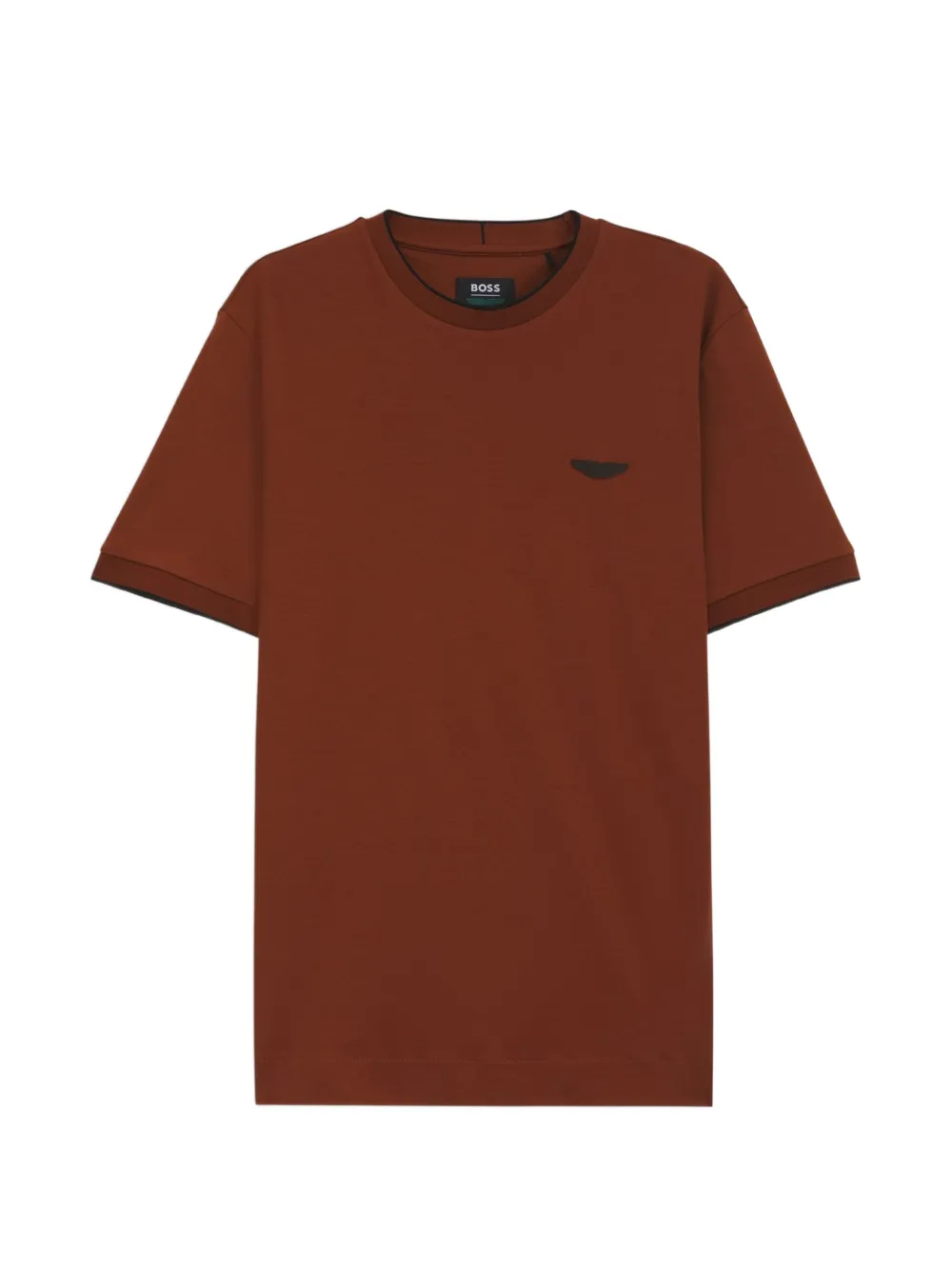 BOSS logo-plaque cotton T-shirt