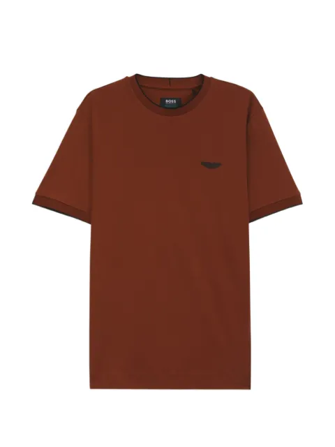 BOSS logo-plaque cotton T-shirt