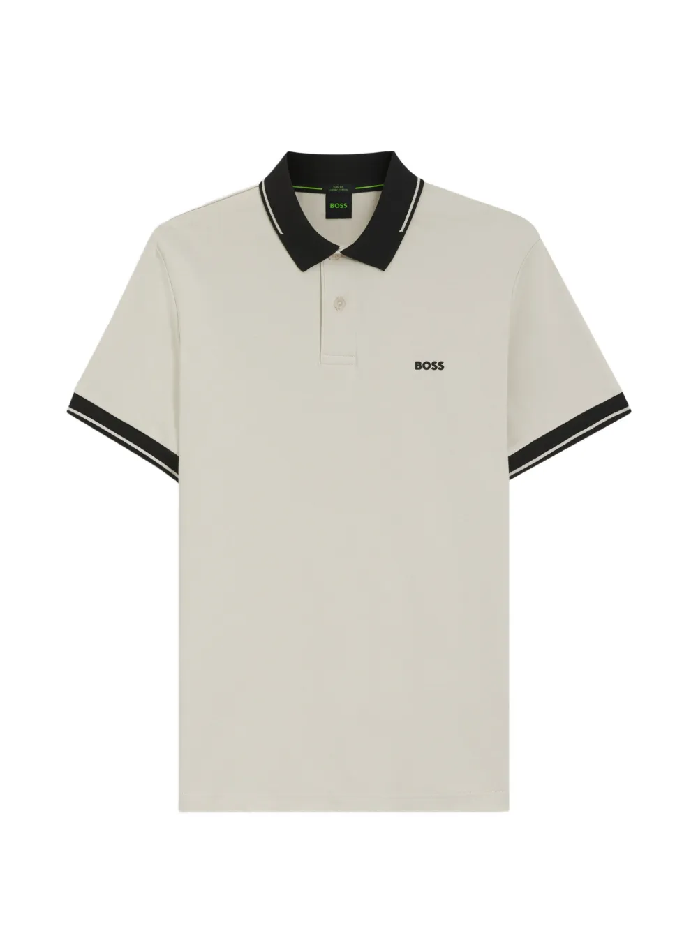 BOSS Polo con finiture a contrasto - Toni neutri