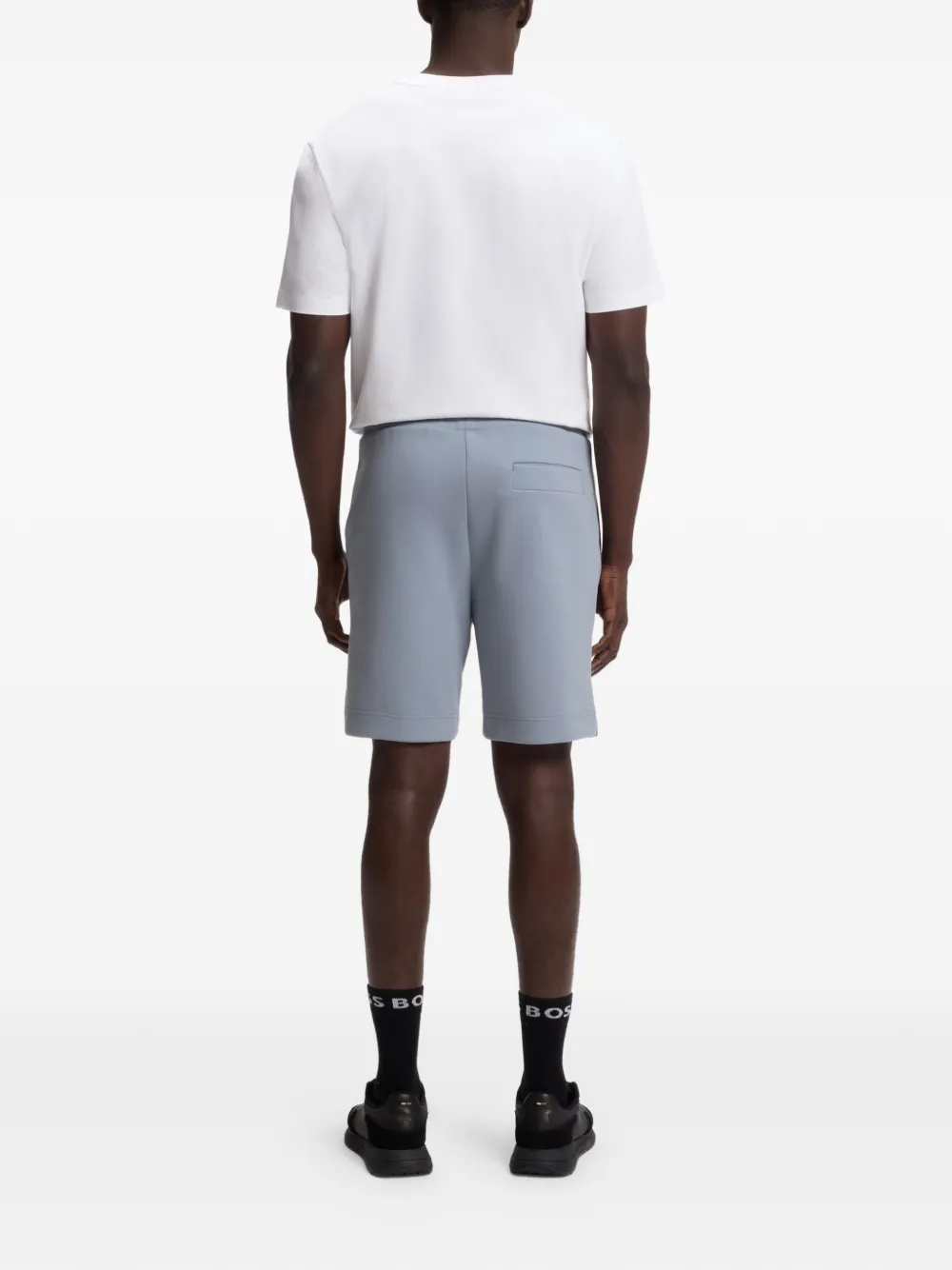 BOSS Trainingsshorts met geborduurd logo Blauw