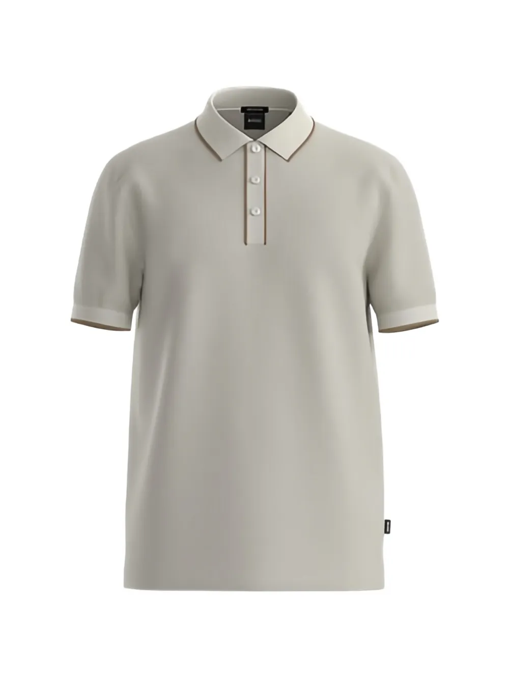 BOSS Tipped Poloshirt mit klassischem Schnitt - Nude