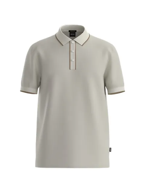BOSS playera tipo polo con ribete