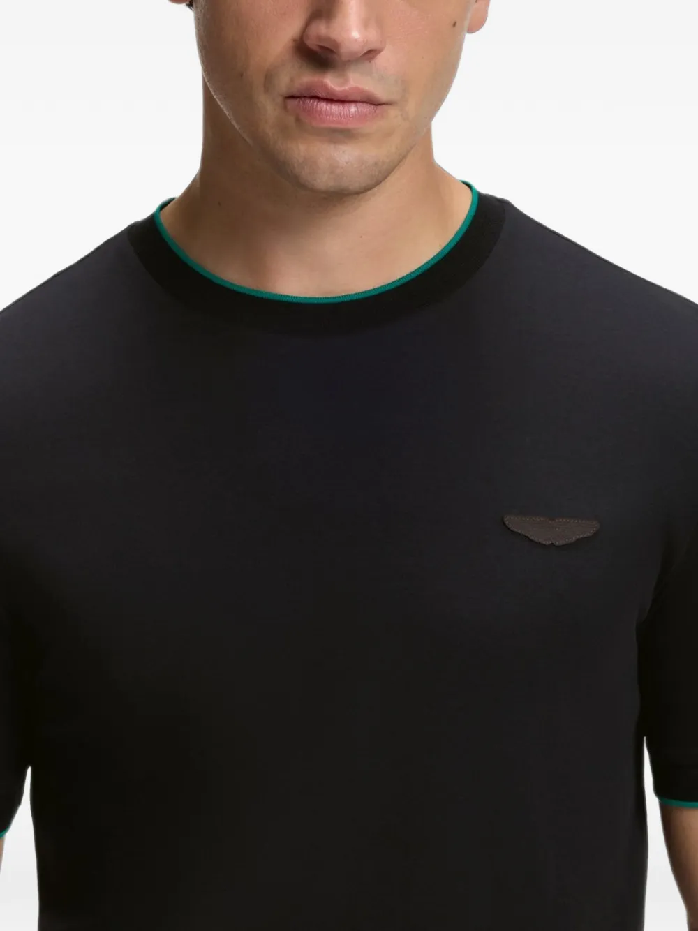 BOSS x Aston Martin T-shirt van gemerceriseerd katoen Zwart