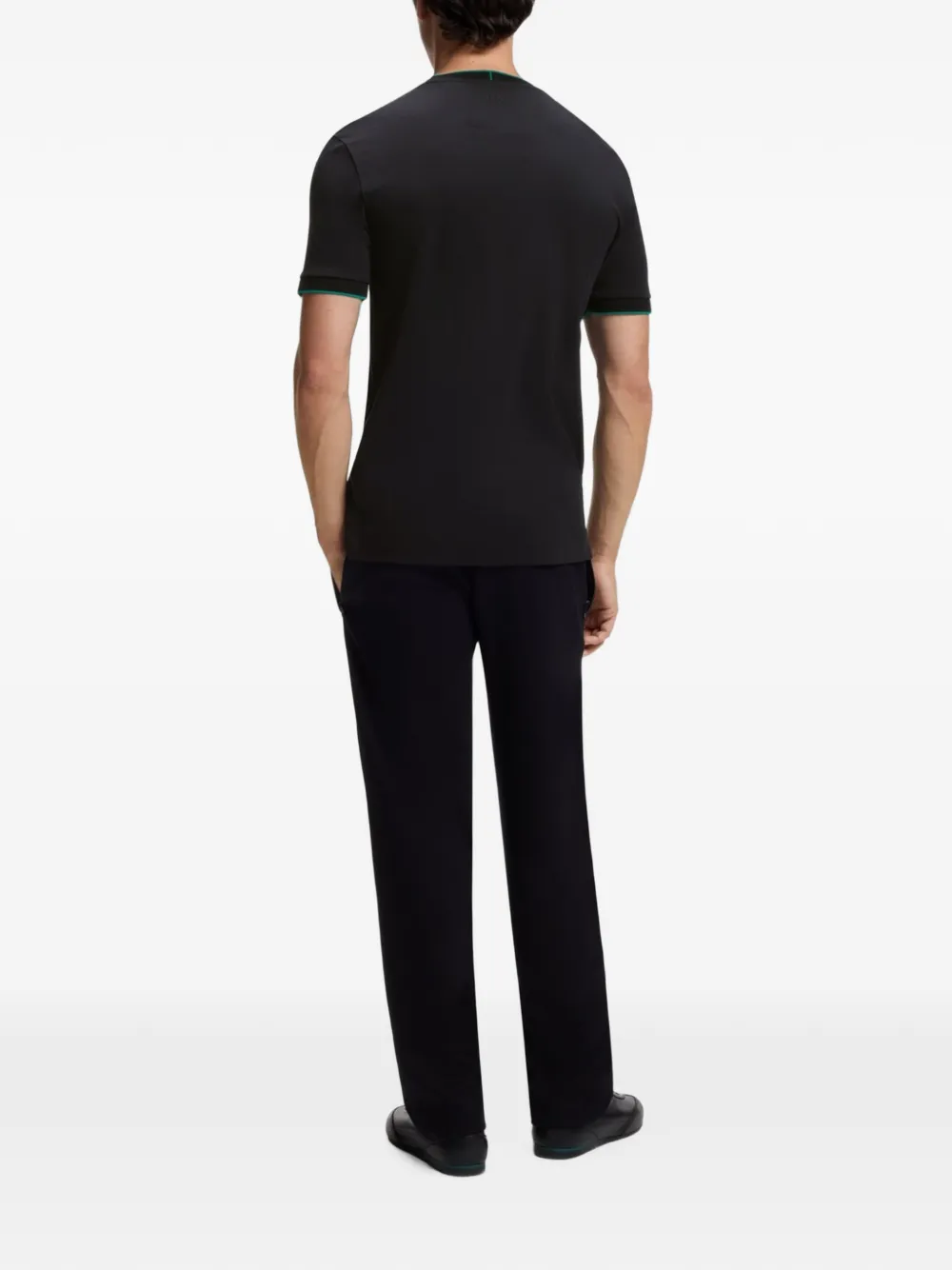 BOSS x Aston Martin T-shirt van gemerceriseerd katoen Zwart