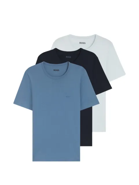 BOSS Kit 3 camisetas com logo bordado