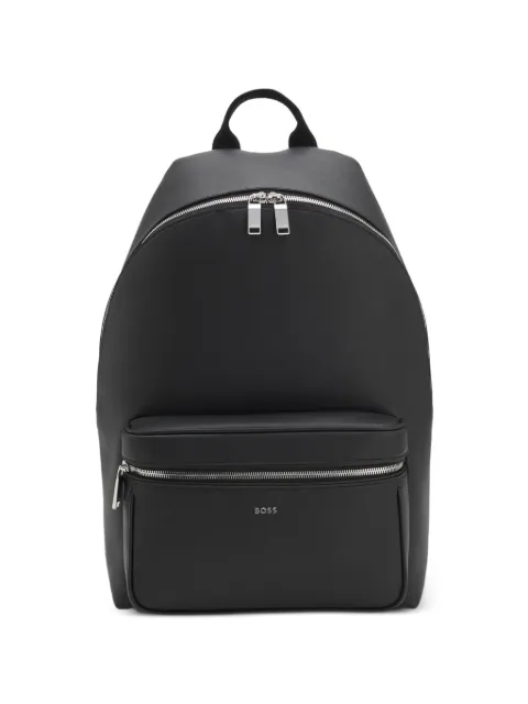 BOSS logo-plaque backpack