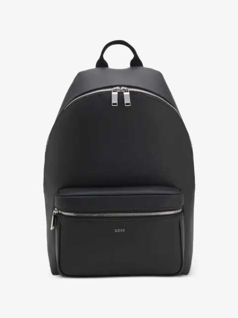 BOSS logo-plaque backpack