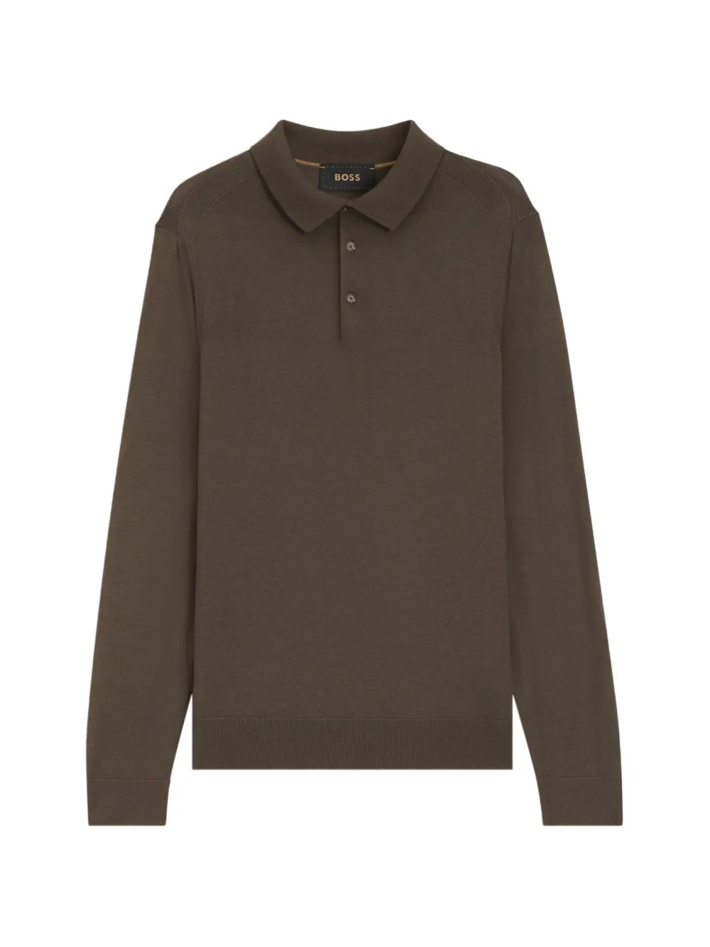 BOSS Polo a maniche lunghe - Verde
