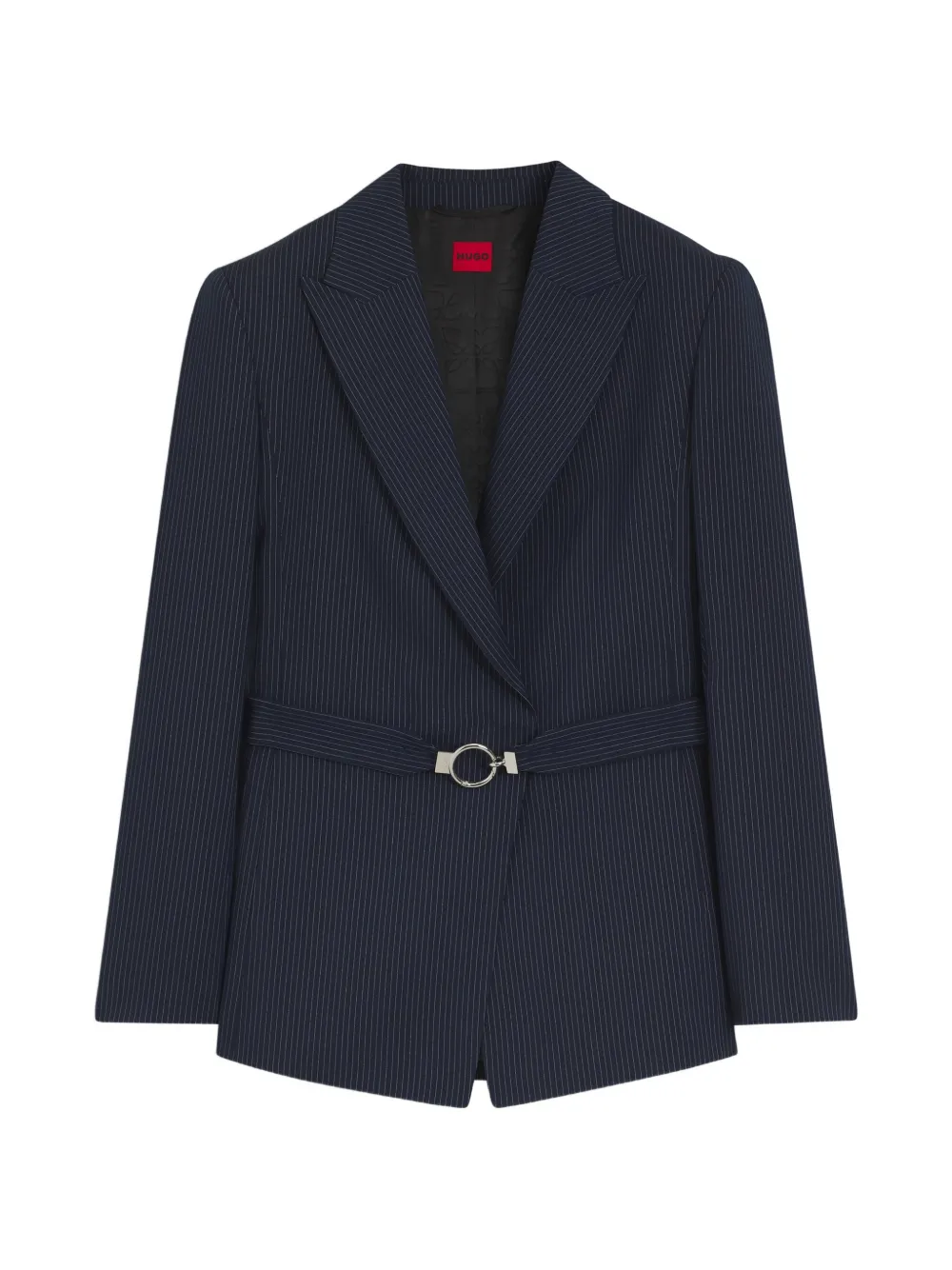 HUGO Blazer mit Nadelstreifen-Print - Blau