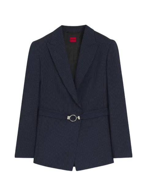 HUGO pinstripe-print belted blazer