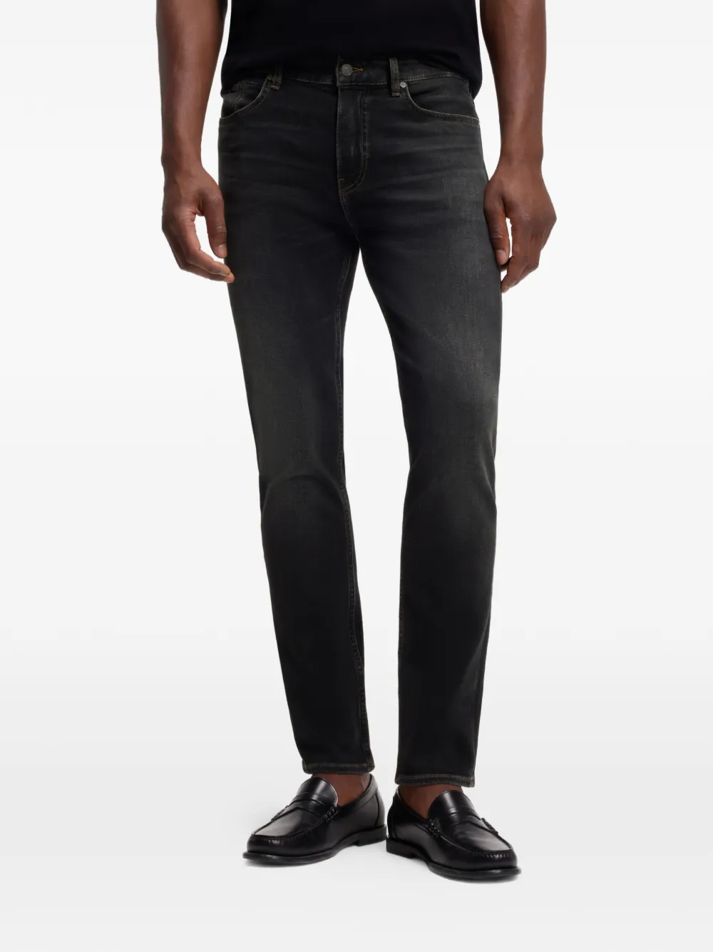 BOSS Skinny jeans Zwart
