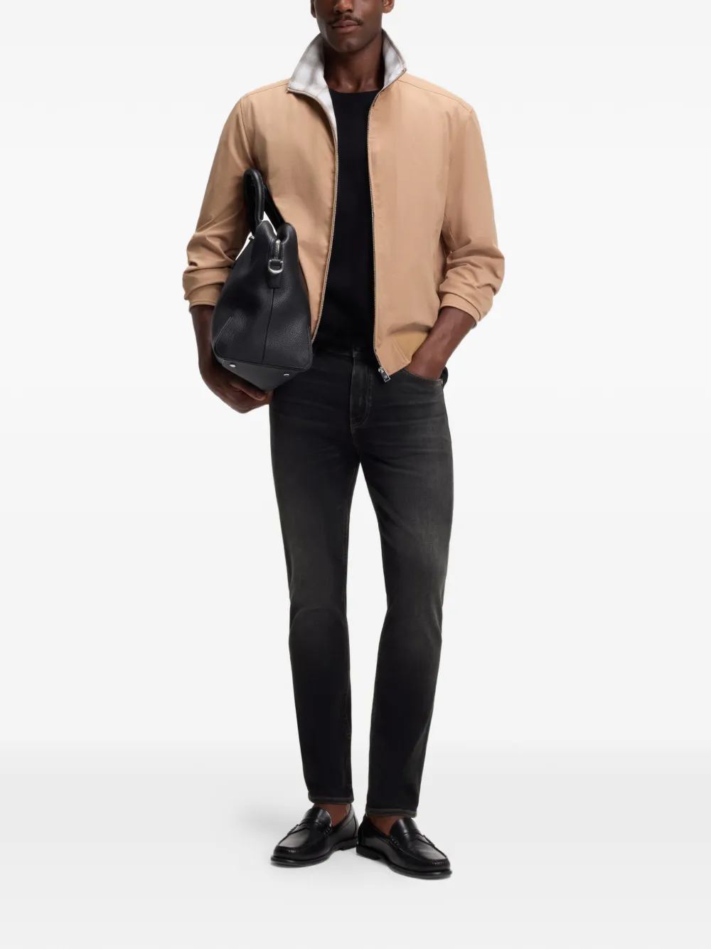 BOSS Skinny jeans Zwart