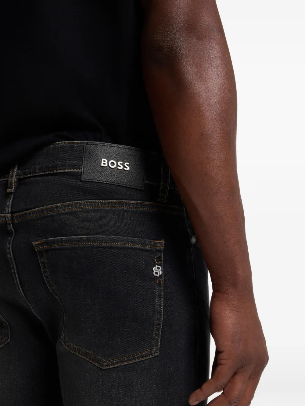 BOSS Skinny jeans Zwart