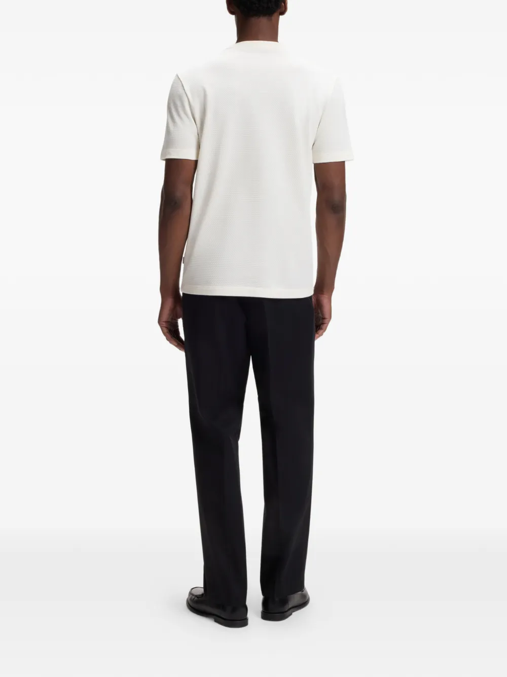 BOSS T-shirt met ronde hals Beige