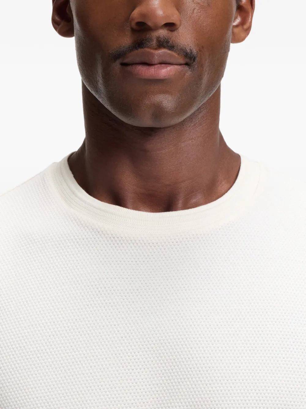 BOSS T-shirt met ronde hals Beige