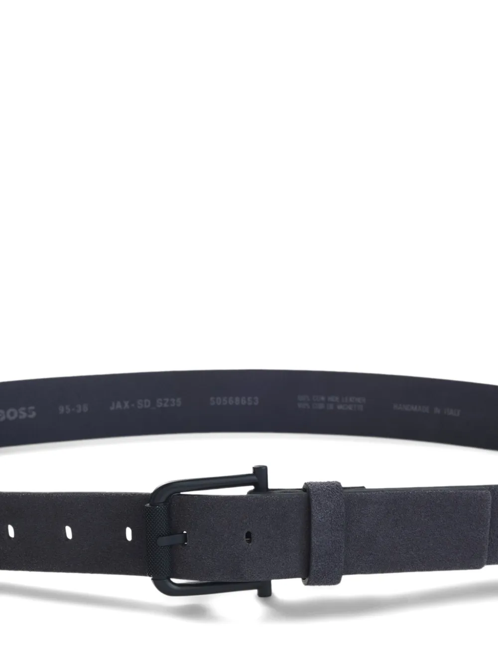 BOSS Suède riem Blauw